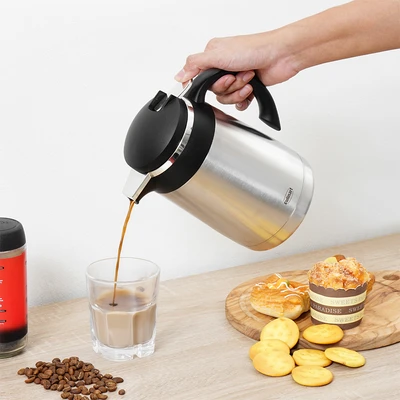 Gambar Culinart Teko Vacuum Flask Stainless Steel 1 Liter - Hitam