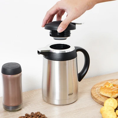 Gambar Culinart Teko Vacuum Flask Stainless Steel 1 Liter - Hitam