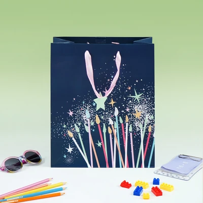 Gambar Ataru 26.5x33x14 cm Tas Kado Everyday Bright Star - Biru Navy