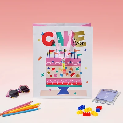 Gambar Ataru 26.5x33x14 cm Tas Kado Birthday Cake Candle - Mix