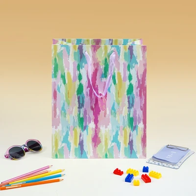 Gambar Ataru 26.5x33x14 cm Tas Kado Matte Color Splash - Mix