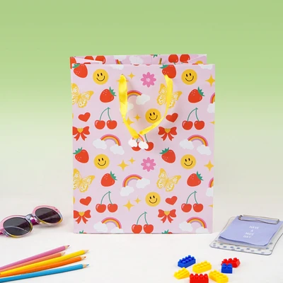 Gambar Ataru 26.5x33x14 cm Tas Kado Pop Colorful - Pink