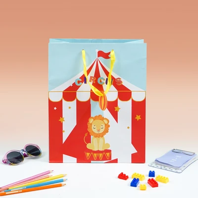 Gambar Ataru 26.5x33x14 cm Tas Kado Circus Lion - Mix