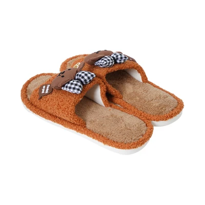 Gambar Ataru Sandal Rumah Bear Puff Ukuran 38/39 - Cokelat
