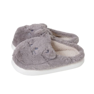 Gambar Ataru Sandal Rumah Cat Ukuran 38/39 - Abu-Abu/Cokelat