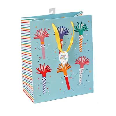 Gambar Ataru 26.5x33x14 cm Tas Kado Confetti - Biru
