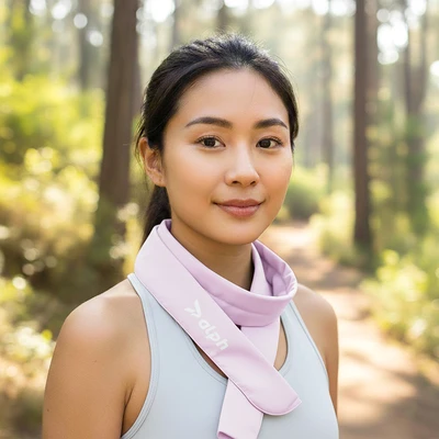 Gambar Alph Scarf Dengan Sensasi Dingin - Pink