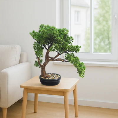 Gambar Informa Tanaman Artifisial Pine Tree Bonsai Dengan Pot 60x35x49 cm - Hijau