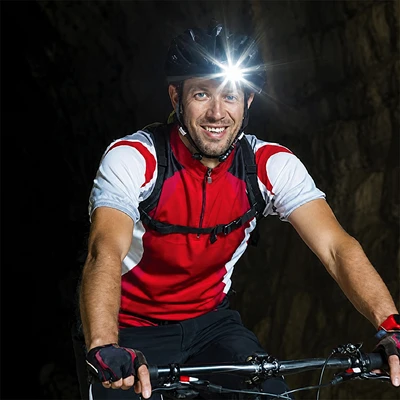 Gambar Powerlite Senter Kepala Motion Sensor 400 Lumen - Hitam
