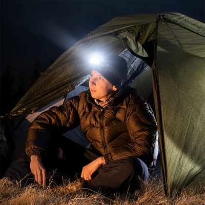 Gambar Powerlite Senter Kepala Motion Sensor 400 Lumen - Hitam
