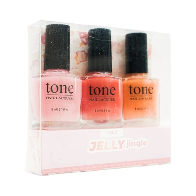 Gambar Tone Cosmetics Kutek Kuku Jelly Jingle Set 3 pcs - Mix