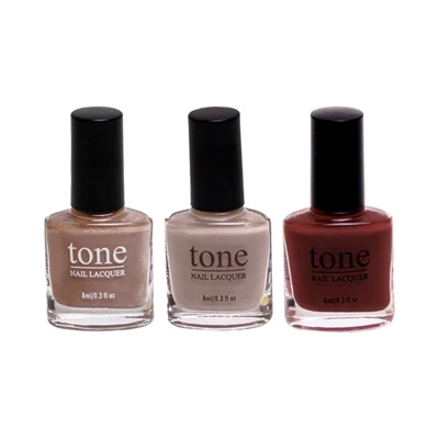 Gambar Tone Cosmetics Kutek Kuku Perfect Match Set 3 pcs - Mix