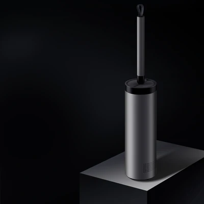 Gambar Proclean Sikat Toilet Dengan Tempat Penyimpanan - Silver/Hitam