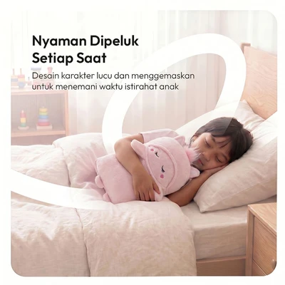 Gambar Informa 125x150 cm Selimut Booboo Unicorn - Pink