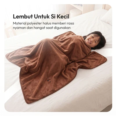 Gambar Informa 125x150 cm Selimut Booboo Bear - Cokelat