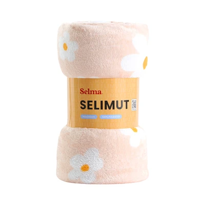 Gambar Selma 140x200 cm Selimut Polyester Spring - Krem