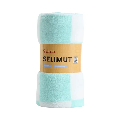 Gambar Selma 140x200 cm Selimut Polyester Square - Hijau Mint