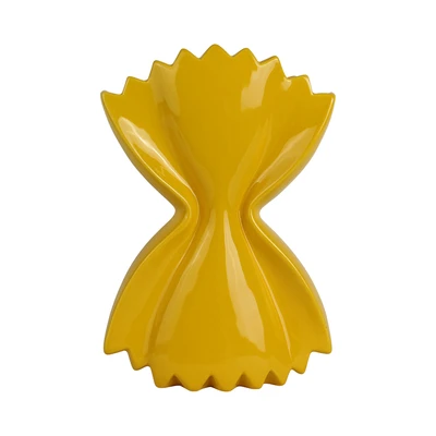 Gambar Informa Vas Bunga Keramik Farfalle 17x9x25 cm - Kuning