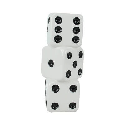 Gambar Informa Dice Vas Bunga Keramik Small 9.5x9.5x21 cm - Putih