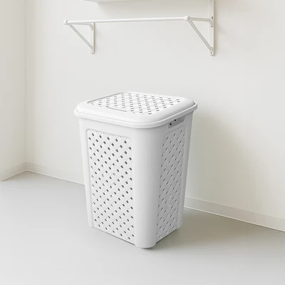 Gambar Stora Keranjang Laundry Dengan Woven 50 Liter - Abu-Abu