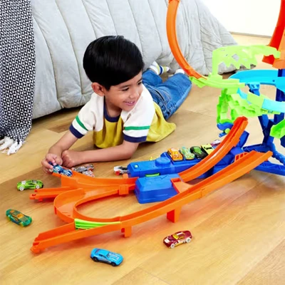 Gambar Hot Wheels Playset Stunt Tracks Mid Air Crash - Mix