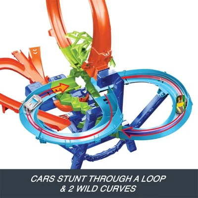 Gambar Hot Wheels Playset Stunt Tracks Mid Air Crash - Mix