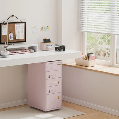 Gambar Stora Studia Laci Penyimpanan 5 Tingkat - Pink