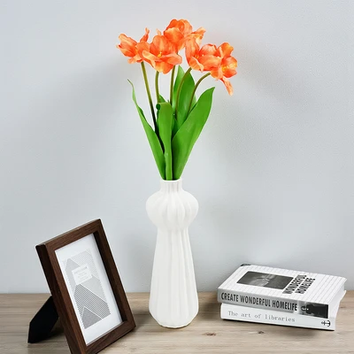 Gambar Informa Bunga Artifisial Open Tulip 24.9x24.9x62 cm - Orange