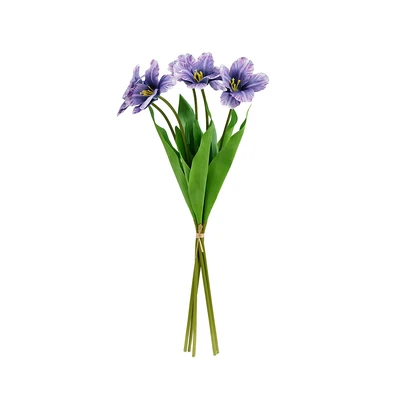 Gambar Informa Bunga Artifisial Open Tulip 24.9x24.9x62 cm - Ungu Tua