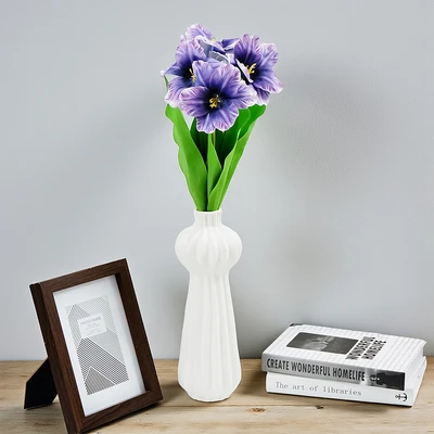 Gambar Informa Bunga Artifisial Open Tulip 24.9x24.9x62 cm - Ungu Tua