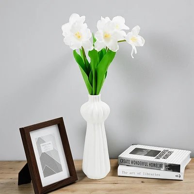 Gambar Informa Bunga Artifisial Open Tulip 24.9x24.9x62 cm - Putih