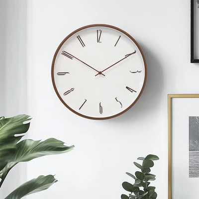 Gambar Informa Jam Dinding Plastik 40 cm - Walnut