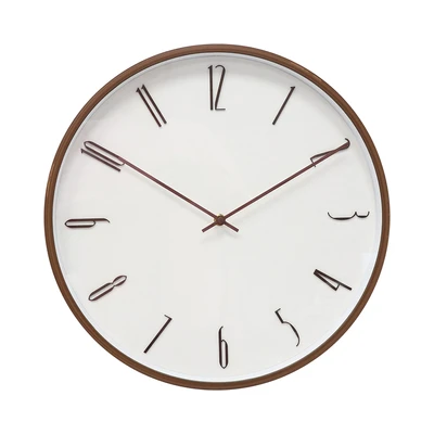 Gambar Informa Jam Dinding Plastik 40 cm - Walnut