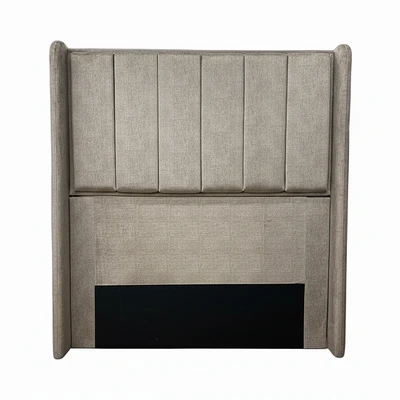Gambar Glinda 120x141 cm Glinda Headboard Tempat Tidur Velvet - Krem