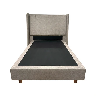 Gambar Glinda 120x141 cm Glinda Headboard Tempat Tidur Velvet - Krem