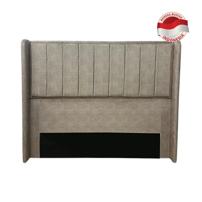 Gambar Informa 180x141 cm Glinda Headboard Tempat Tidur Velvet - Krem