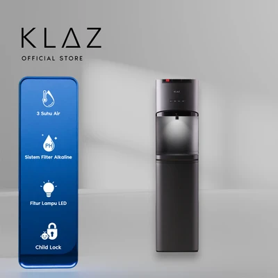 Gambar Klaz Dispenser Air Bottom Loading Compressor Alkaline - Hitam