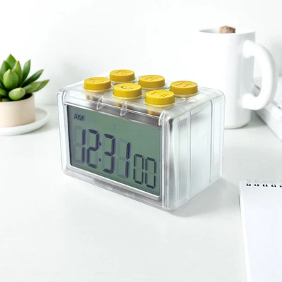 Gambar Informa 7.5x5x5.5 cm Jam Meja Digital LED - Kuning