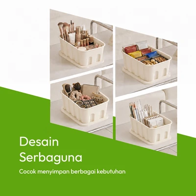 Gambar Stora Crate Kotak Penyimpanan 29x19x12 cm - Krem