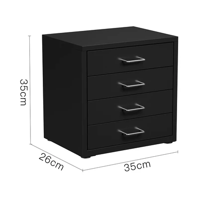 Gambar Stora Studia Laci Penyimpanan Mini 4 Tingkat - Hitam