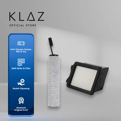 Gambar Klaz Part Refill HEPA Filter & Roller Brush Vacuum Cleaner Wet & Dry Cordless - Mix