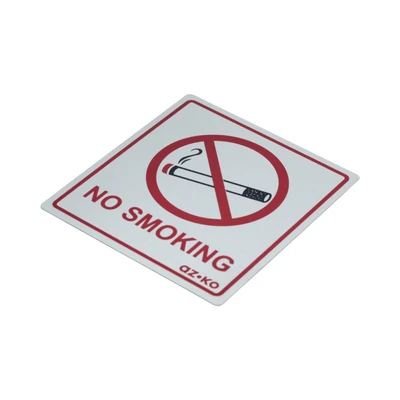 Gambar Azko Stiker Anodized Sign No Smoking 9x10 cm