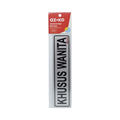 Jual Azko 4.5x19.5 cm Stiker Anodized Sign Khusus Wanita Terbaru | Ruparupa