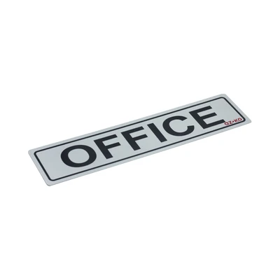 Gambar Azko Stiker Anodized Sign Office 4.5x19.5 cm