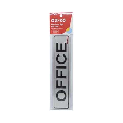Gambar Azko Stiker Anodized Sign Office 4.5x19.5 cm