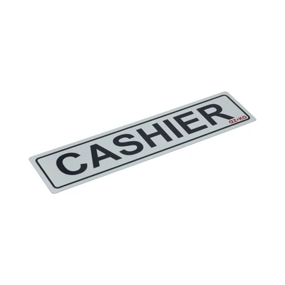 Gambar Azko Stiker Anodized Sign Cashier 4.5x19.5 cm