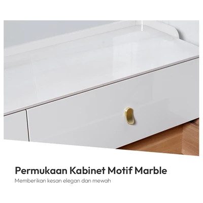 Gambar Informa Inka Laci Penyimpanan Double 3 Tingkat - Cokelat Khaki