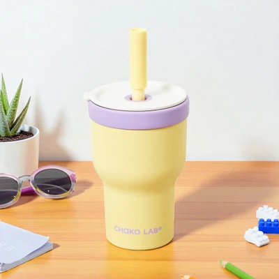 Gambar Chakolab Pangpang Tumbler Vacuum Flask Taro Custard 570 ml - Ungu/Kuning