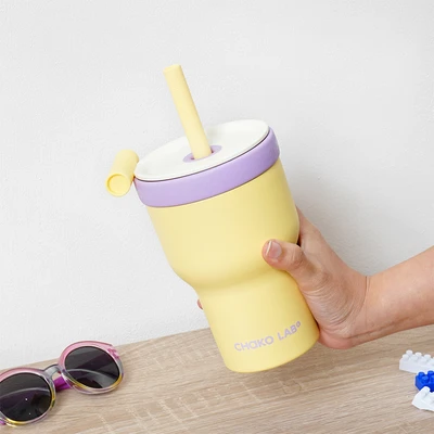 Gambar Chakolab Pangpang Tumbler Vacuum Flask Taro Custard 570 ml - Ungu/Kuning