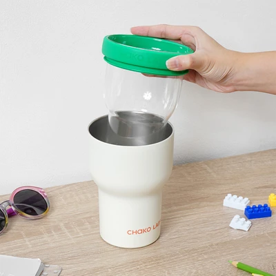 Gambar Chakolab Pangpang Tumbler Vacuum Flask Cherry Mint 570 ml - Putih